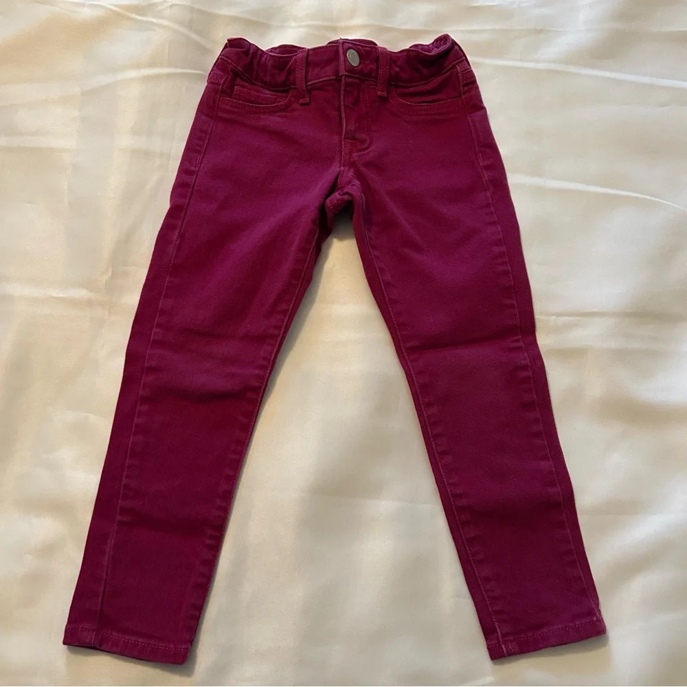 GAP Jean bundle of two pink super skinny &  blue distressed flare girls size 5